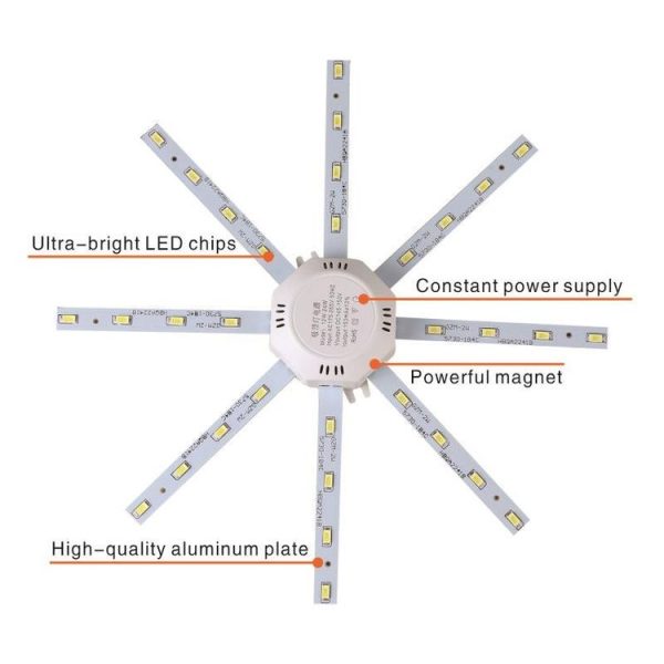 20W SMD 5730 Octopus LED Ceiling Lamp Light Board Energy Saving Expectancy LED Light, AC 220V (Cold White) - Image 4