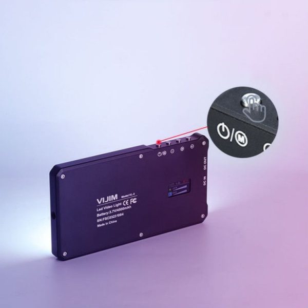 VIJIM VL-3 Portable Full Color RGB Photography Fill Light Special Shooting Light (Black) - Image 7