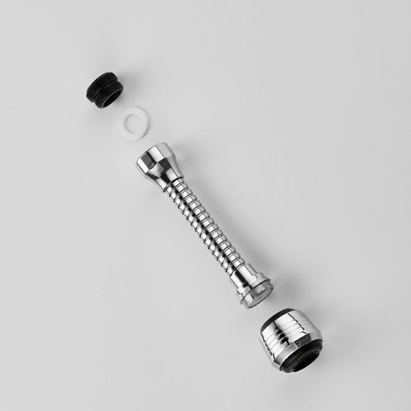 360 Degree Rotate Kitchen Accessories Long Water Bubbler Filter Water Saving Aerator Nozzle Tap - Image 3
