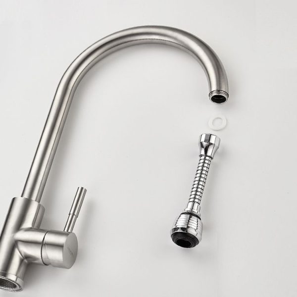 360 Degree Rotate Kitchen Accessories Long Water Bubbler Filter Water Saving Aerator Nozzle Tap - Image 5