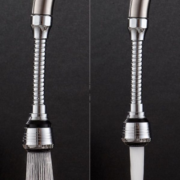 360 Degree Rotate Kitchen Accessories Long Water Bubbler Filter Water Saving Aerator Nozzle Tap - Image 6