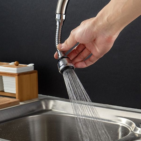 360 Degree Rotate Kitchen Accessories Long Water Bubbler Filter Water Saving Aerator Nozzle Tap - Image 7