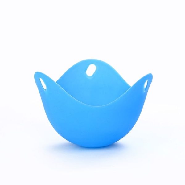 Silicone Egg Cooker Egg Bracket Kitchen Tools Pancake Cookware Bakeware Steam Eggs Plate Tray Red - Image 2
