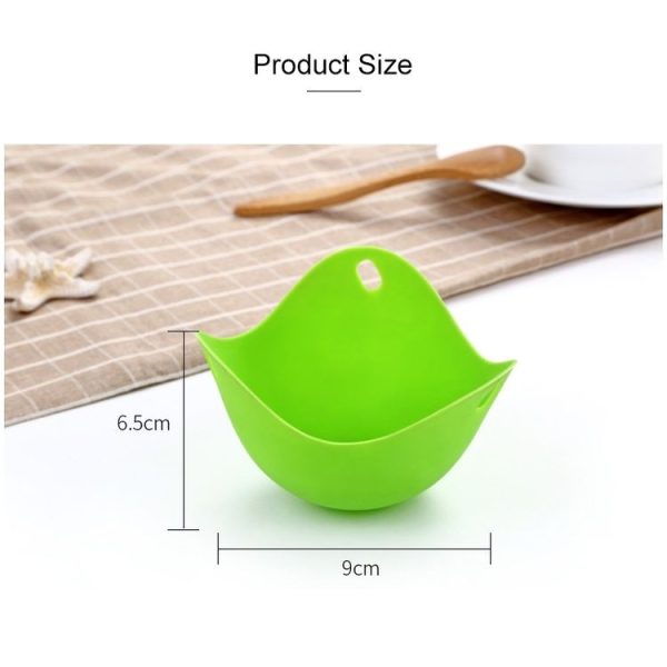 Silicone Egg Cooker Egg Bracket Kitchen Tools Pancake Cookware Bakeware Steam Eggs Plate Tray Red - Image 4
