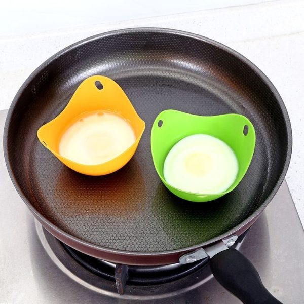 Silicone Egg Cooker Egg Bracket Kitchen Tools Pancake Cookware Bakeware Steam Eggs Plate Tray Blue - Image 8