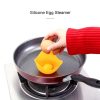 Silicone Egg Cooker Egg Bracket Kitchen Tools Pancake Cookware Bakeware Steam Eggs Plate Tray Yellow - Image 7