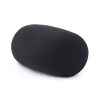 30cmx16cm Head PillowCase Micro Mini Microbead Back Cushion Pillow (Black) - Image 2