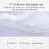 30cmx16cm Head PillowCase Micro Mini Microbead Back Cushion Pillow (Black) - Image 4