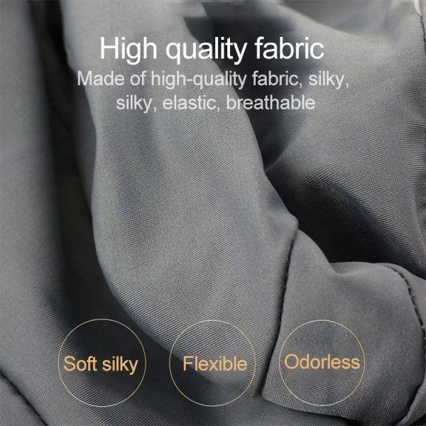 30cmx16cm Head PillowCase Micro Mini Microbead Back Cushion Pillow (Black) - Image 9