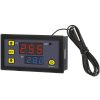 High-precision Microcomputer Intelligent Digital Display Switch Thermostat, Style: 12V Power Supply (Red and Blue Display) - Image 2