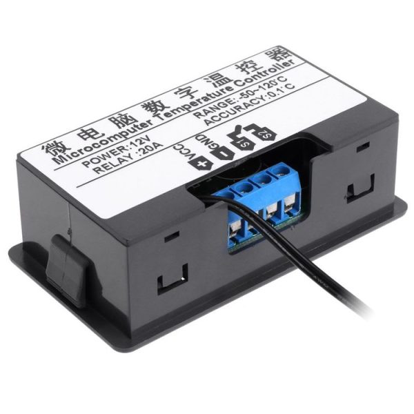 High-precision Microcomputer Intelligent Digital Display Switch Thermostat, Style: 12V Power Supply (Red and Blue Display) - Image 4