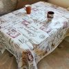 Eiffel Tower Cotton Linen Tablecloth Multi-purpose Universal Coffee Table Dustproof Cover, Size: 90x90cm - Image 2