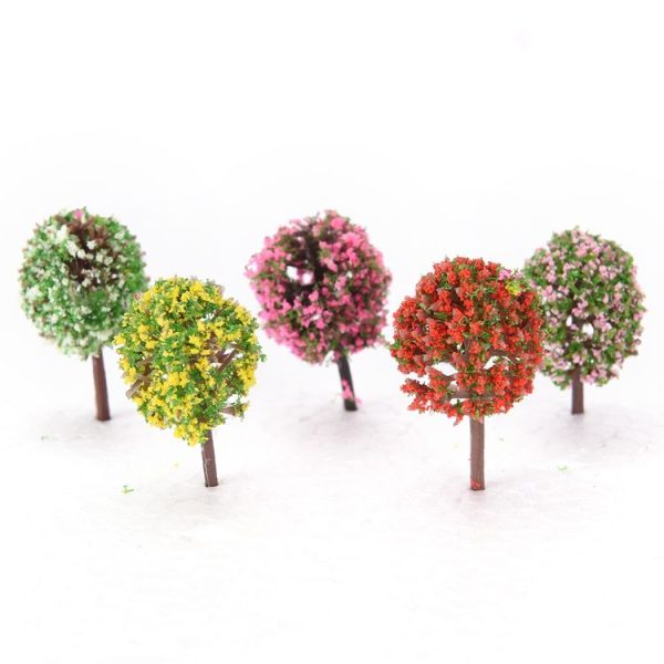 3 PCS Artificial Tree Miniature Garden Home Decoration, Random Color Delivery - Image 2