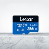 Lexar 633x 256GB High-speed Mobile Phone Camera Memory TF Card Switch Expansion Driving Recorder Dedicated Storage Flash Memory Card - Image 3