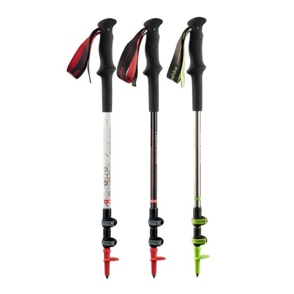 Naturehike External Lock Telescopic Ultra-light Carbon Trekking Cane Outdoor Climbing Equipment (Moonlight Silver) - Image 3