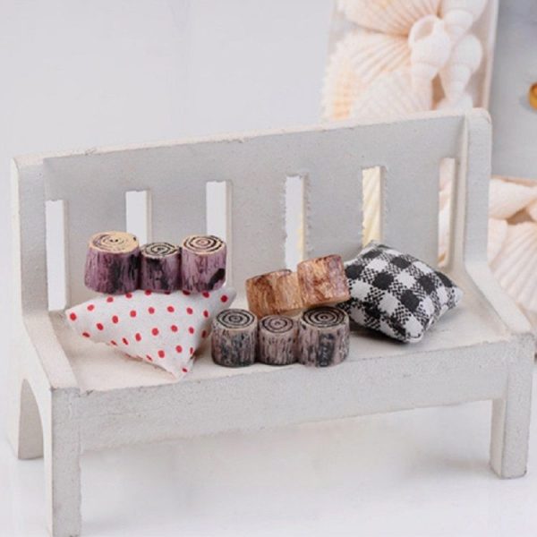 3 PCS Handmade Sand Table Model Micro Landscape Decorative Wood Pile Wooden Pier Stump Ornaments, Random Color Delivery, Style: Wooden Pile Bridge - Image 3