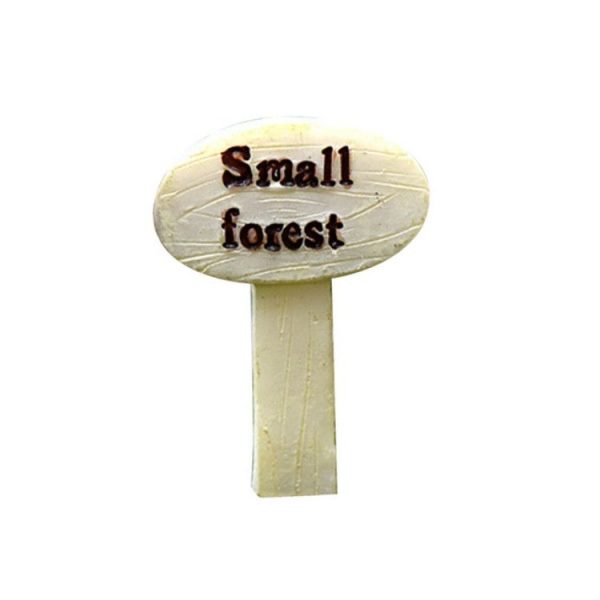 Succulents Moss Micro Landscape Small Ornaments Forest Signs Flower Inserts (White) - Image 2