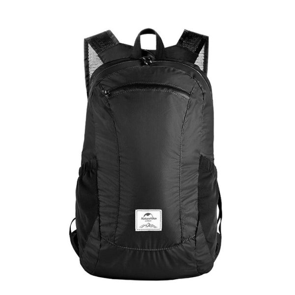 Naturehike Ultra-light Portable Outdoor Waterproof Bag Travel Double Shoulder Foldable Backpack, Capacity: 22L (Black) - Image 2