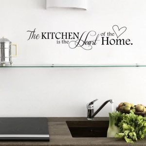 PVC Removable Home Decoration DIY Kitchen Love Background Wall Sticker