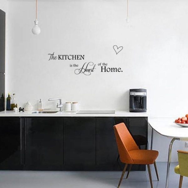 PVC Removable Home Decoration DIY Kitchen Love Background Wall Sticker - Image 3