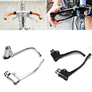 2 PCS / Pair Steel Tube Bend Claw Brake Lever Bicycle Accessories (Color Random Delivery)
