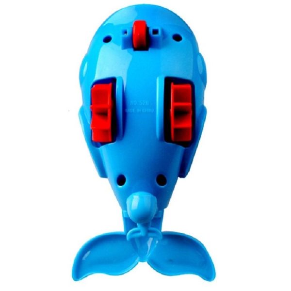 6 PCS / Box Dolphins Playing in Water Baby Shower Pull Water Spray Toy (Blue) - Image 4