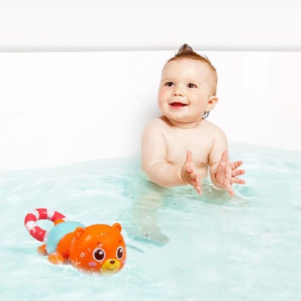 Children Bath Pull Line Bathroom Play Swimming Toys, Style: Little Bear
