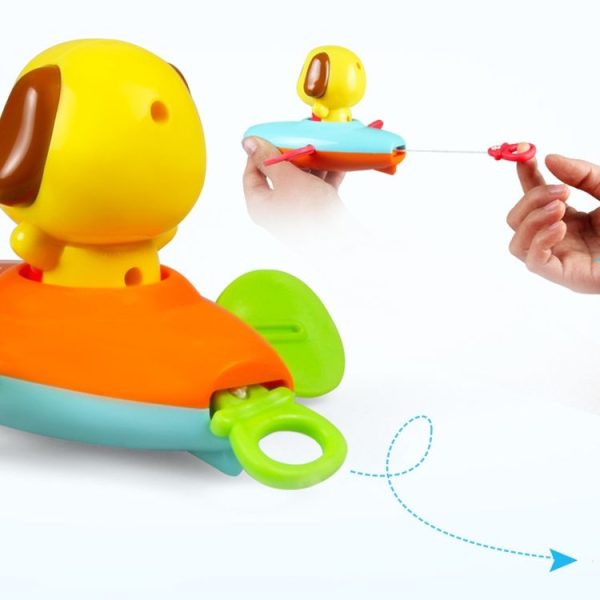 Children Bath Pull Line Bathroom Play Swimming Toys, Style: Little Bear - Image 4