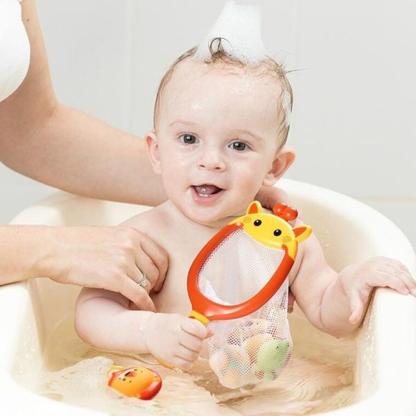 5 PCS / Set Children Fish Fishing Toys Bathroom Cartoon Animals Playing with Water Toys (Big Rabbit Head) - Image 4