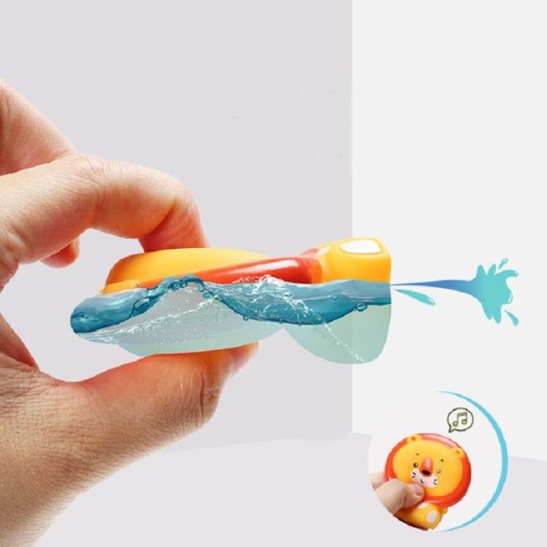 5 PCS / Set Children Fish Fishing Toys Bathroom Cartoon Animals Playing with Water Toys (Big Rabbit Head) - Image 6
