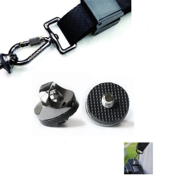 2 PCS 1 / 4 Digital Camera Base Screw Camera Shoulder Strap Security Screw