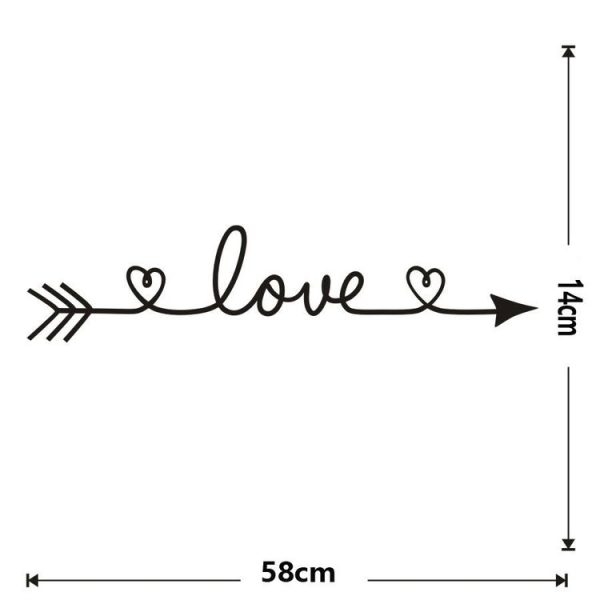 LOVE Pattern DIY Family Home Wall Sticker Removable Decor Wall Stickers - Image 5