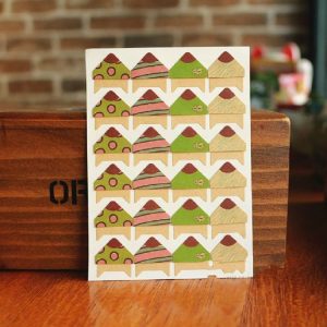 2 PCS Retro Flower Phase Corner Stickers Kraft Paper Corner Stickers (Pattern Brush)