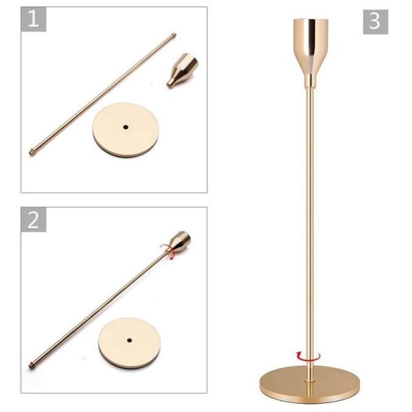 Creative Single Head Candlestick Candle Holder Wedding Table Decoration, Size: L - Image 3