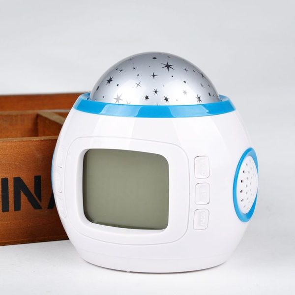 Simple Student Music Calendar Alarm Clock Creative Colorful Decompression Electronic Clock Star Projection Clock - Image 4