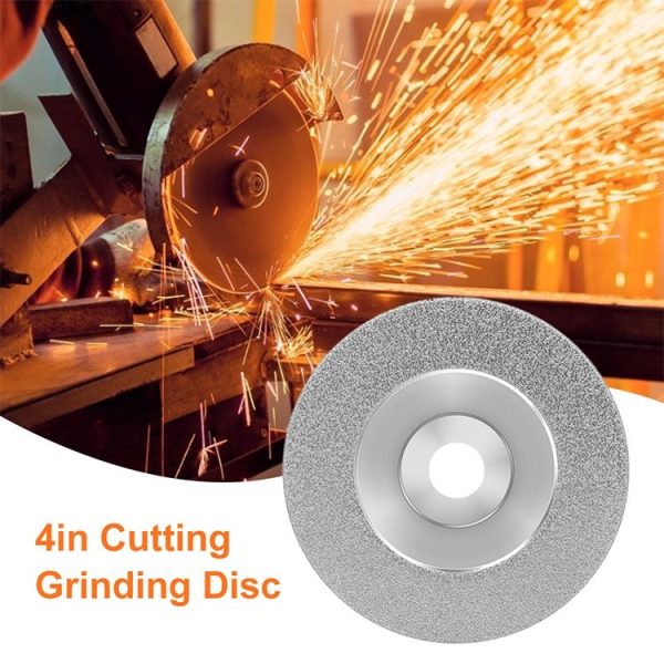 100mm Electroplated Diamond Grinding Slice Glass Grinding Disc 4 Inch Diamond Cutting Piece Alloy Sand Circular Saw Blade (Picture Three) - Image 4