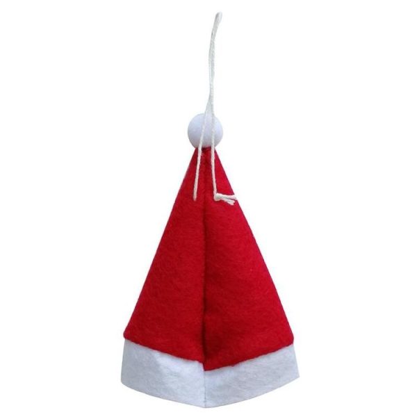 2 Bags Merry Christmas Knife Fork Tableware Holder Snowflakes Christmas Hat Christmas Decorations (Red) - Image 3