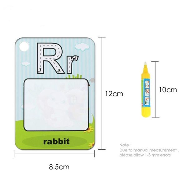 Early Childhood Education Learning Water Drawing Card Doodle Educational Toys (Alphabet) - Image 6