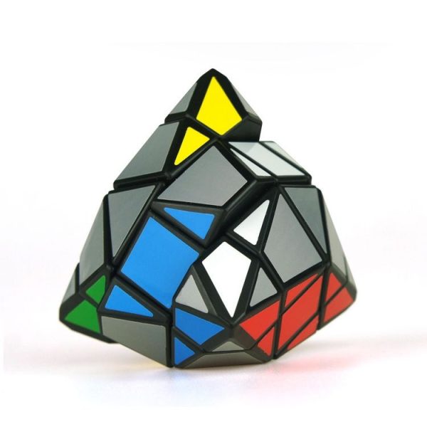 4-Corner-Only Magic Cube Rice Dumplings Twisty Puzzle Cube Pyramid Speed Puzzle Cubo Magico Children Learning Educational Toy (Black) - Image 2