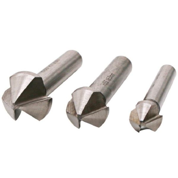 6 In 1 90 Degree Three-edge Chamfering Knife Woodworking Milling Cutter Chamfering Machine Hole Opener, Package: Plastic Bag (White Diamond) - Image 3