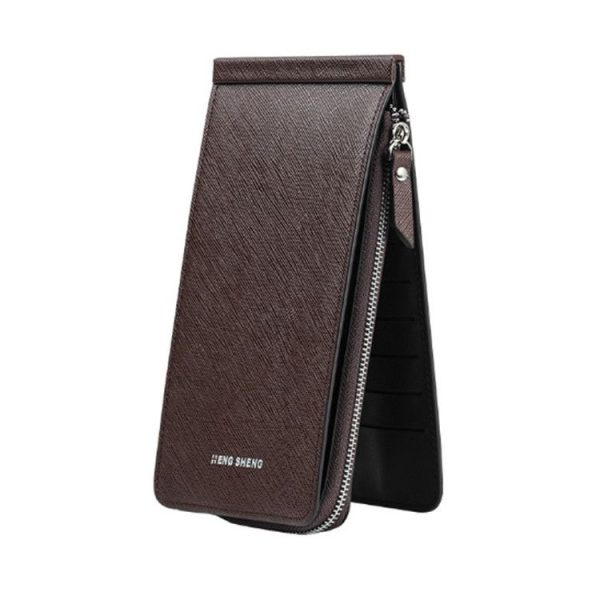 Ultra-thin Wallet Multi-card Position Multi-function Card Package Wallet (Coffee) - Image 2
