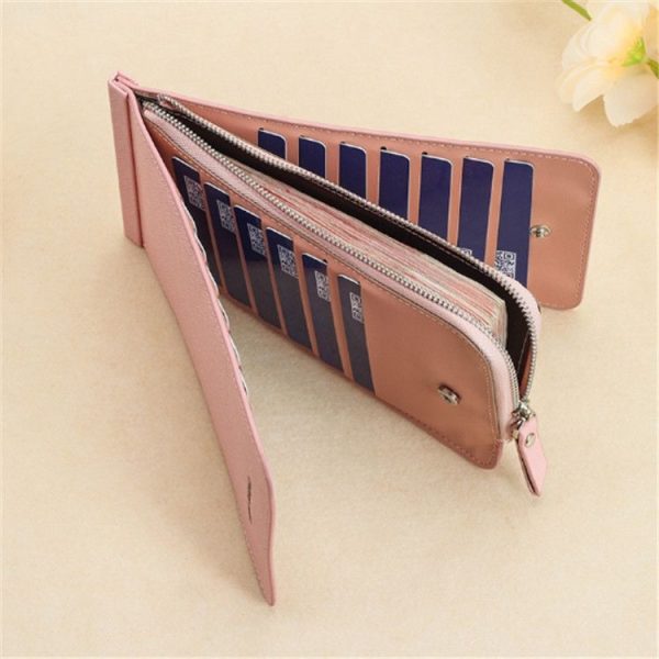 Ultra-thin Wallet Multi-card Position Multi-function Card Package Wallet (Coffee) - Image 4