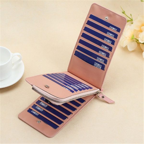 Ultra-thin Wallet Multi-card Position Multi-function Card Package Wallet (Coffee) - Image 5