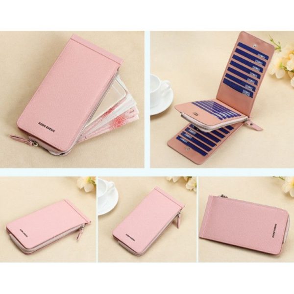 Ultra-thin Wallet Multi-card Position Multi-function Card Package Wallet (Coffee) - Image 6