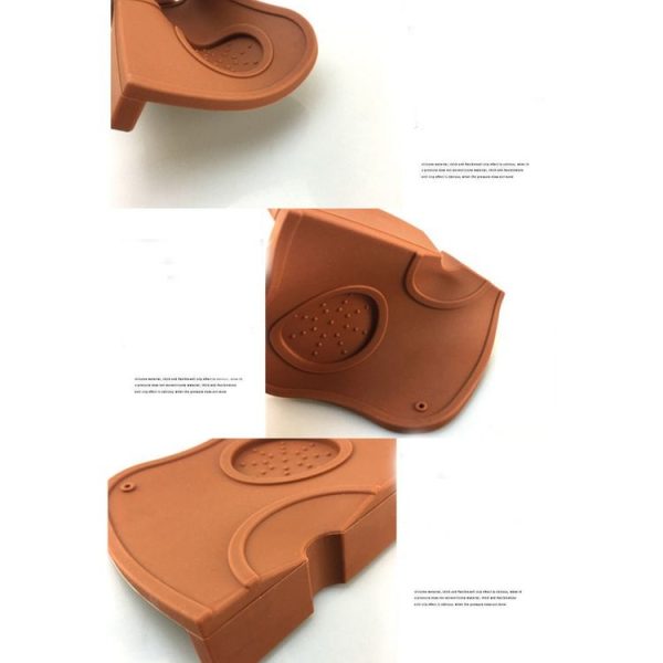 Pressure Pad Non-slip Filling Corner Coffee Pad, Size: Small 12.5x14cm (Brown) - Image 7
