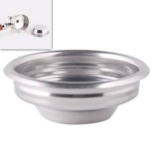 Semi-automatic Coffee Machine Stainless Steel Powder Bowl Brewing Head Filter Bottomless Handle Filter, Specification: Single Cup, Size: 58mm Universal