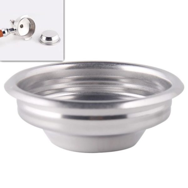 Semi-automatic Coffee Machine Stainless Steel Powder Bowl Brewing Head Filter Bottomless Handle Filter, Specification: Single Cup, Size: 58mm Universal - Image 2