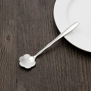 3 PCS Stainless Steel Household Creative Flower Spoon Coffee Stirring Spoon, Style: Sun Flower Spoon