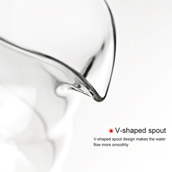 Heat-resistant Hand-made Coffee Glass Pot Cloud Coffee Sharing Pot, Specification: 600ml Glass Pot - Image 3