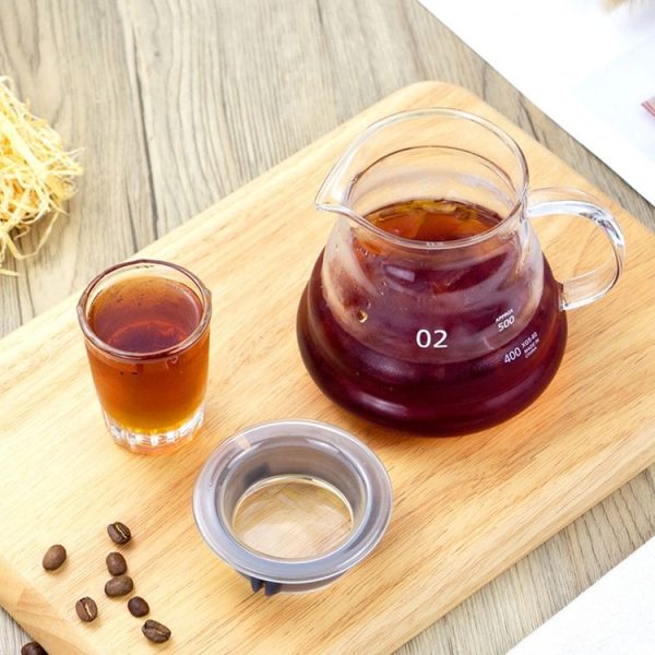 Heat-resistant Hand-made Coffee Glass Pot Cloud Coffee Sharing Pot, Specification: 600ml Glass Pot - Image 6
